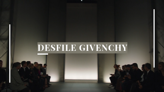 Banner desfile Givenchy
