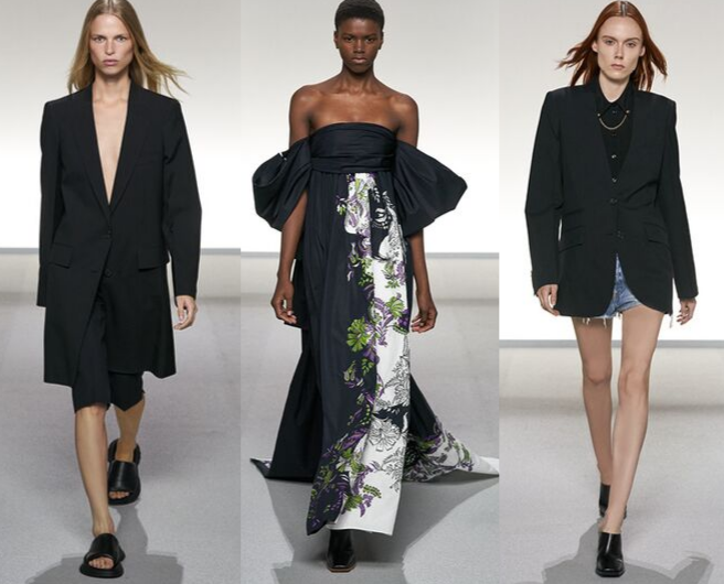 3 modelos no desfile Givenchy verão  Paris 2020